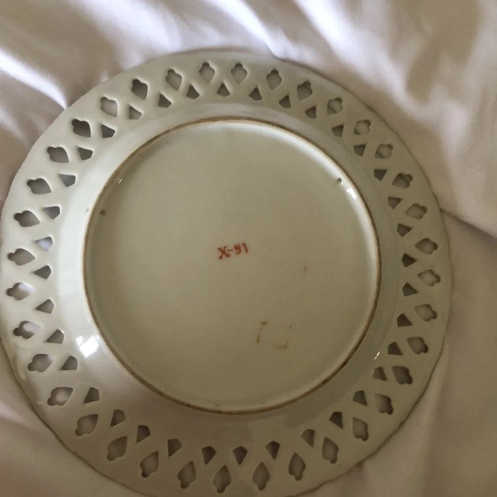 Home peach decoration plate